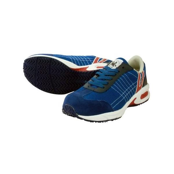 日進ゴム 4932807042678 ハイパーV＃2000 安全スニーカー【ヒモ】 ブルー 27．0 耐滑樹脂先芯入りスニーカー