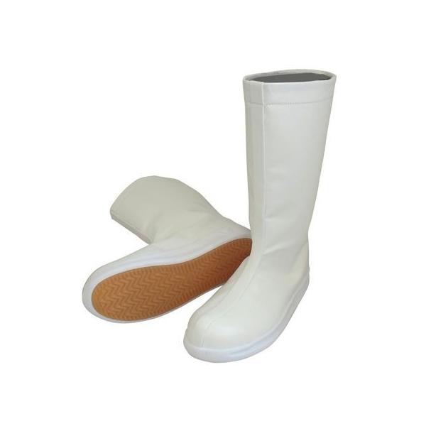 日進ゴム 4932807046157 耐滑樹脂先芯入りブーツ ハイパーＶ＃５４００ ホワイト ２３．５ｃｍ