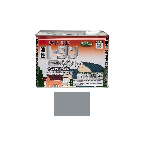 ニッペホームプロダクツ 4976124184734 直送 代引不可・他メーカー同梱不可 トタンつやありペイント グレー 7kg