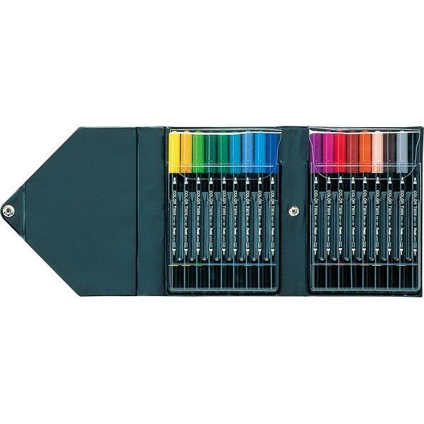 ぺんてる Scw 18 ツインカラーペン 18色セット Scw18 カラーツイン Pentel ツインタイプ サインペン Ed 測定器 工具のイーデンキ 通販 Yahoo ショッピング