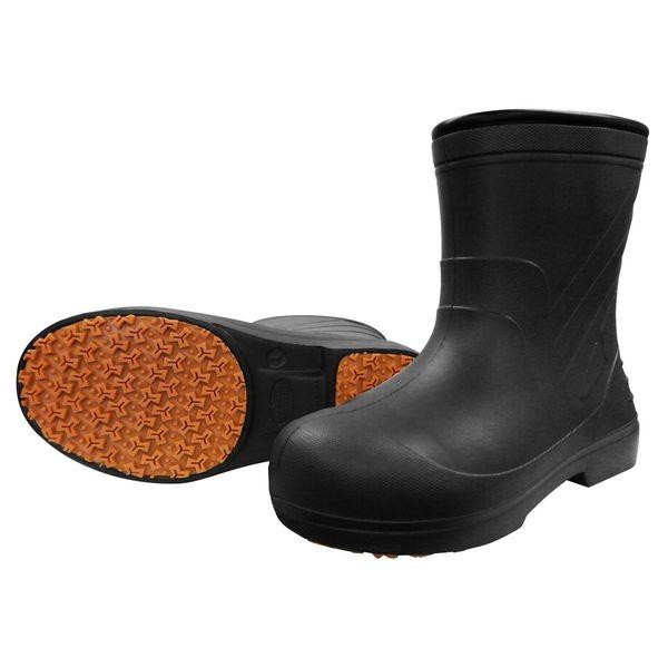 喜多 KITA 4931530565157 柔らかいEVAラバー安全ショートラバーブーツ KR7050 ブラック XL【27．5～28．0】