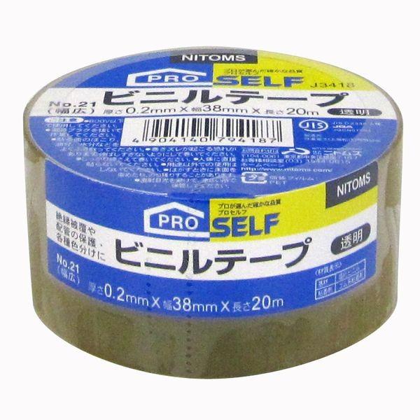 ニトムズ J3418 ビニルＴ３８透明 ビニルT38透明 粘着テープ プロセルフ 日東