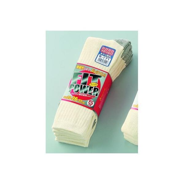 直送 代引不可・他メーカー同梱不可 おたふく手袋 S-171 フィットパワー キナリ先丸 5足組 S171 キナリ丸 5P 210825S171 靴下