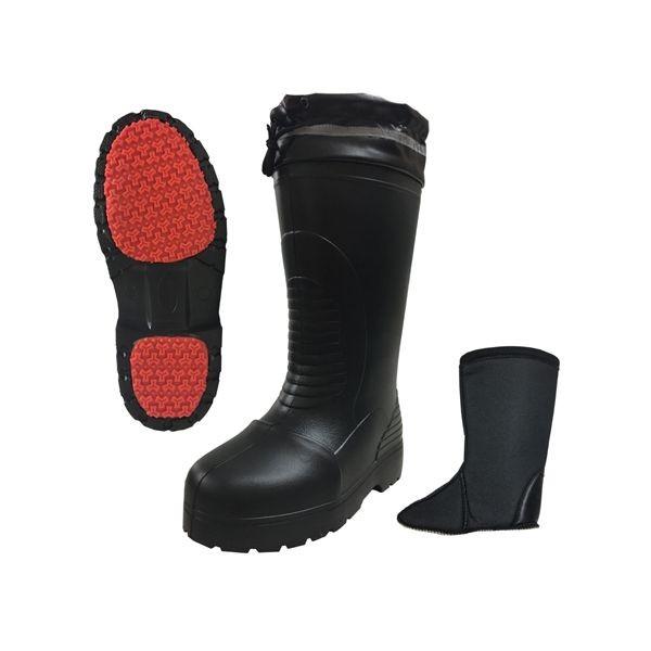 富士手袋工業 FUJITE 4907534162562 RE－6256 防寒ラバーセーフかるなが 樹脂先芯 黒 3L