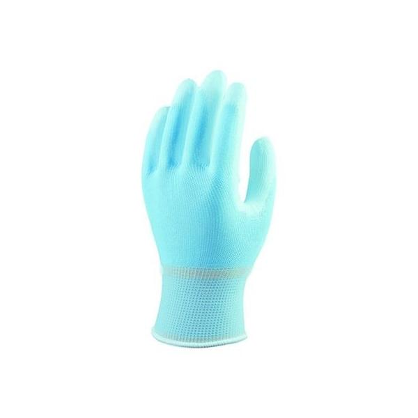 OTAFUKU GLOVE おたふく手袋  A-384 Lサイズ ブルー 13Gウレタン背抜 10P