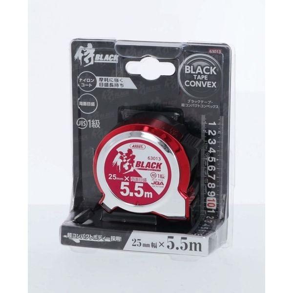 高儀 4907052099524 侍BLACK 超コンパクトコンベJIS25－5．5M 赤 63013