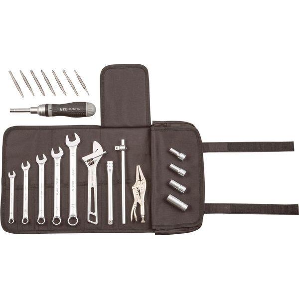 KTC 京都機械工具 MCK3140 ライダーズメンテナンスツールセット ケース黒色 １４点セット