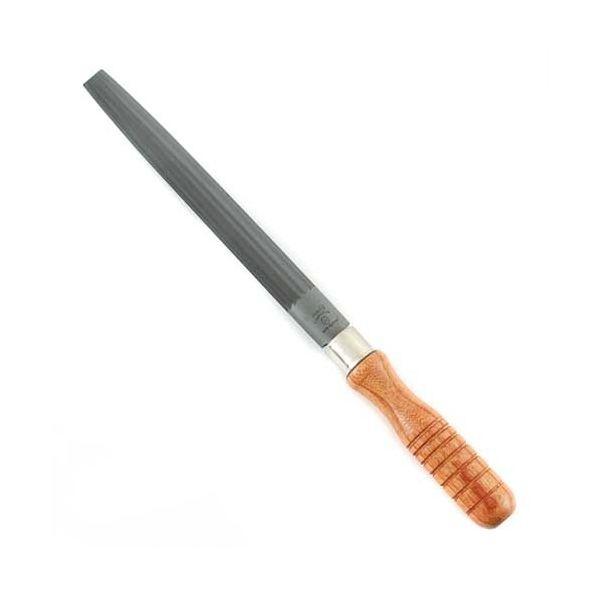 4518007000641 ツボサン 木柄付鉄工 中目 半丸 200MM TE－5 BP入り TE5 木柄付鉄工中目半丸