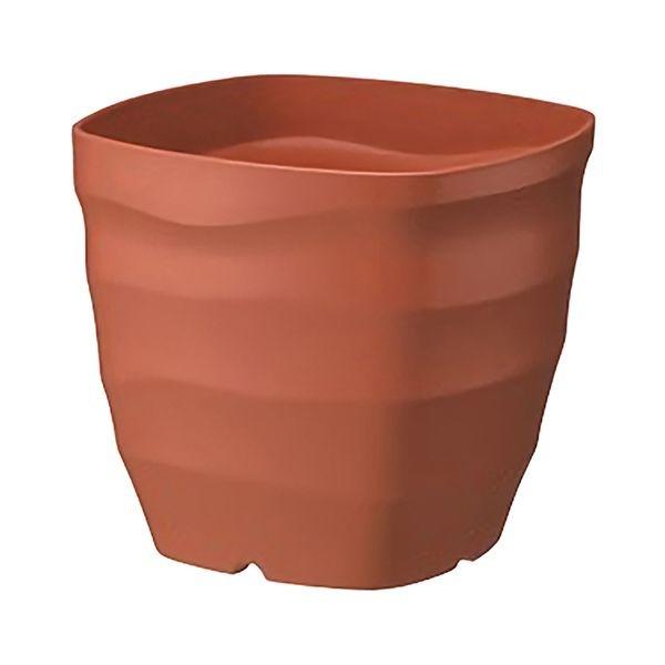 4903266726805 ヤマト フレグラースクエアポット 28ガタ BR 園芸用品 ブラウン 28型 鉢用品 プラ鉢