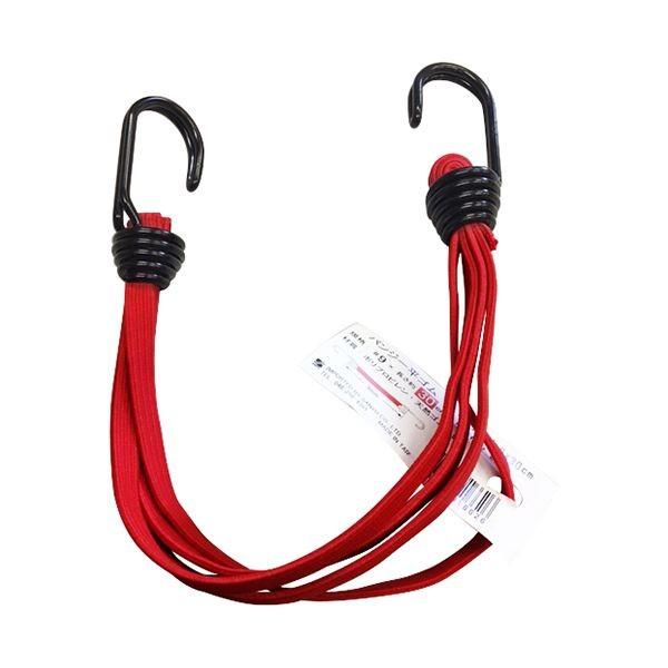 4905663016626 三友産業 バンジー平ゴム 赤 HR－1662 30CM バンジー平ゴムー赤 フック付き平ゴム