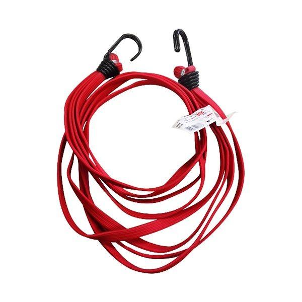 4905663016688 三友産業 バンジー平ゴム 赤 HR－1668 90CM バンジー平ゴムー赤 フック付き平ゴム