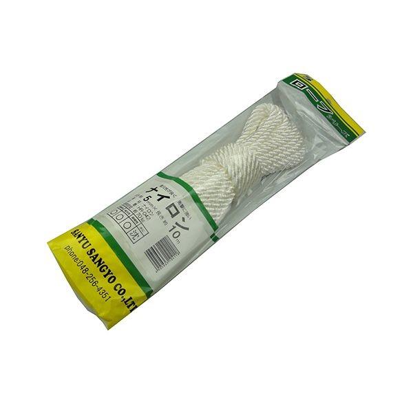 4905663104118 三友産業 ロープシリーズナイロン HR－042 10M ナイロンロープ SANYU