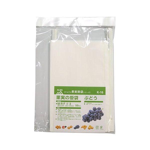 4933702101132 一色本店 果実袋ぶどう K－16 50マイイリ 止め金有り 一重掛袋 ぶどう用 果樹資材 底有り