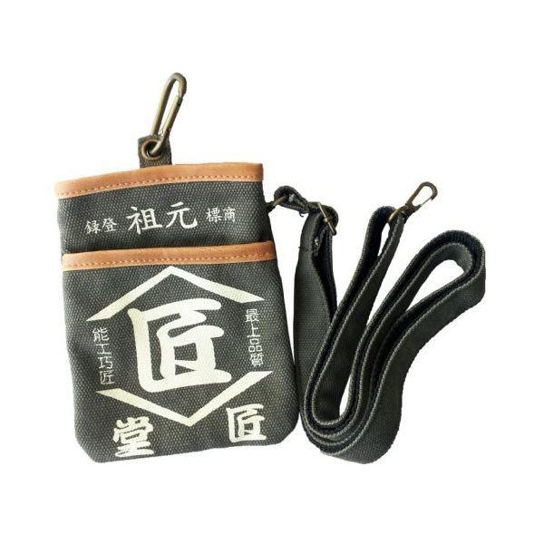 4934053980834 コヅチ 匠堂シザーケース鶯色 TD－07K 作業工具 携帯用品 カラビナ付 うぐいす色