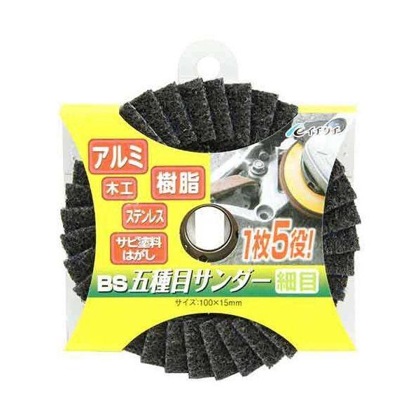 4951989801576 BS BS五種目サンダー 100X15 ホソメ イチグチ 細目 ICHIGUCHI 一枚五約 研磨砥石