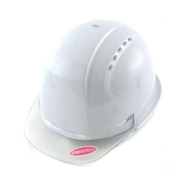 4962087104476 TOYO ひさし透明ヘルメット 白 NO．380F－OT－C トーヨーセフティー ABS製