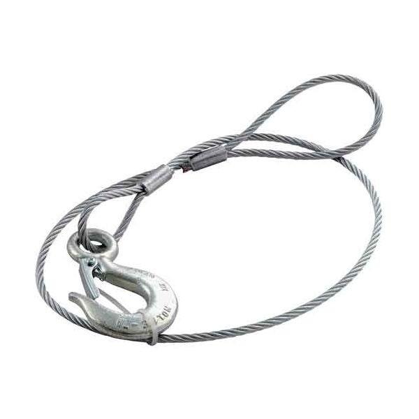 4963360827327 JSH フック付ワイヤー JPFW6－10 オーエッチ工業 片アイ片フック付ワイヤーロープスリング