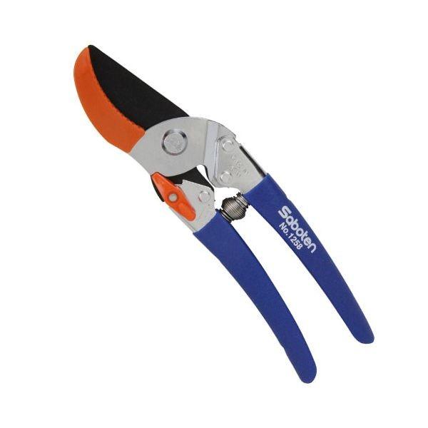 4976365125817 サボテン アンビル型剪定鋏R No．1258 園芸ハサミ 園芸道具 園芸用品 ブルー 園芸鋏