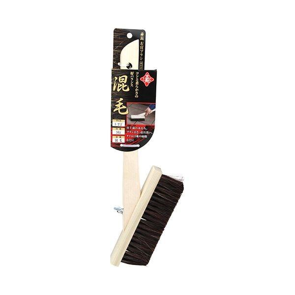 4977292129466 赤長 左官ブラシ 赤混毛 1／2チョウ3ギョウエツキ 3行 左官ブラシ赤混毛 サイズ1 柄付き 柄無