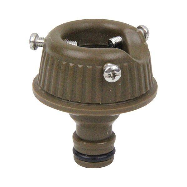 4977292663144 セフティ－3 コイルホース用蛇口ニップル brown セフティー3 ブラウン 散水パーツ 園芸用品