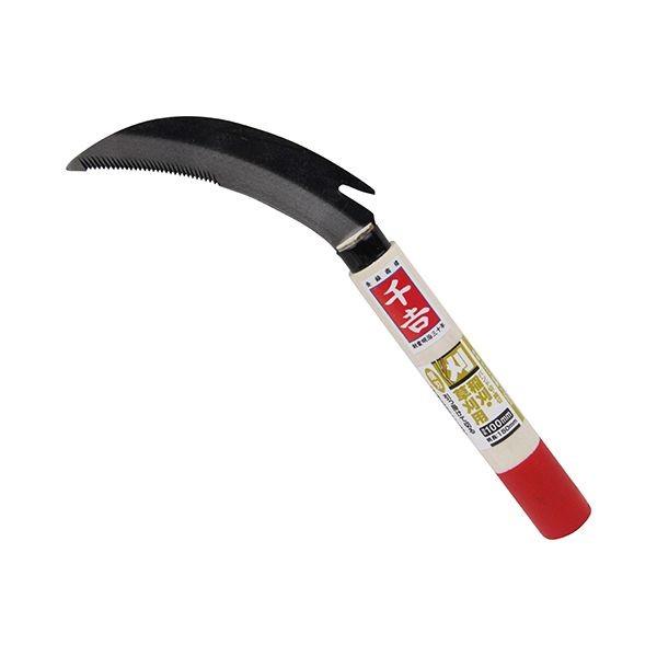 4977292666749 千吉 バンド切鎌 100mm 園芸用品 園芸道具 カマ 千吉バンド切鎌 除草用品 23cm 草刈り鎌