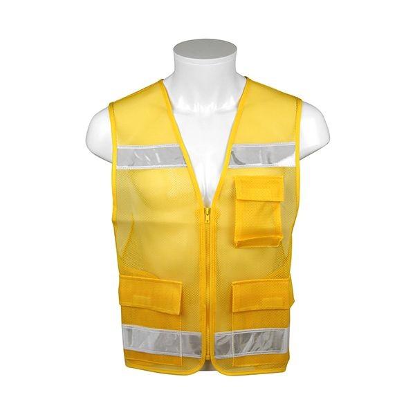 4977292923149 SK11 パトロールベスト SK－PAT－Y イエロー 反射テープ白 藤原産業 安全ベスト