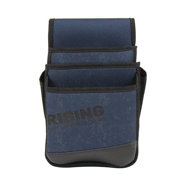 4977292971003 HUKURO 腰袋3段 デニム調 RIS－106－BL 腰袋3段ーデニム調 腰袋3段デニム調 作業工具
