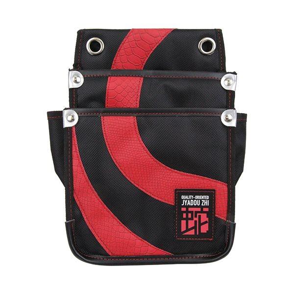4977292971058 HUKURO JYADOU腰袋2段レッド JYA－2RD－B 作業工具 道具袋