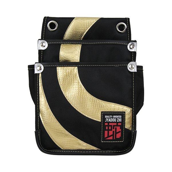 4977292971065 HUKURO JYADOU腰袋2段ゴールド JYA－3GL－B 作業工具 道具袋