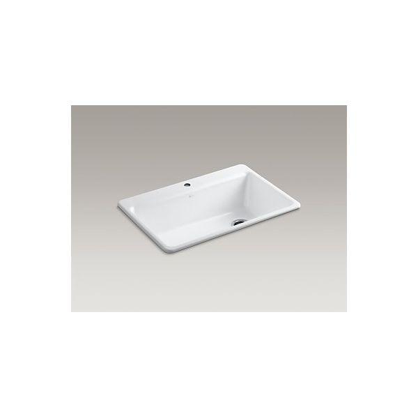 【個数：1個】KOHLER コーラー K-5871-1A2-0 直送 代引不可 Riverby（リバビー）トップマウント 1H キッチンシンク K58711A20