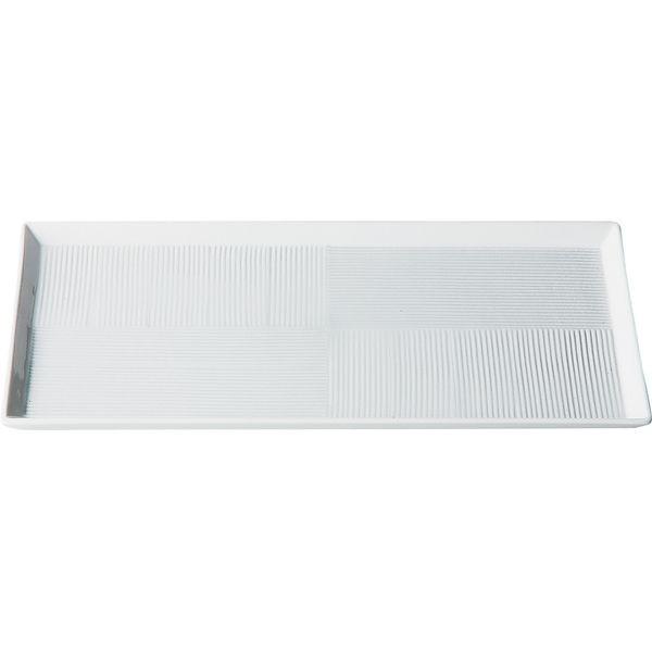 西海陶器 13627 【3個入】 白磁市松 ハーフプレート