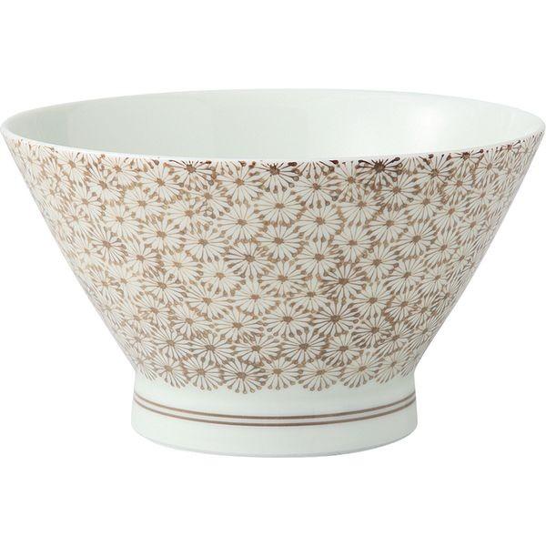 西海陶器 13925 【3個入】 亀甲紋 くらわんか丼 茶