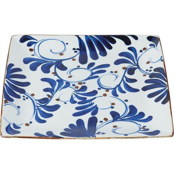 西海陶器 14501 karakusa 角プレート 大 波佐見焼 角プレート大 翔芳窯karakusa角プレート化粧箱入り