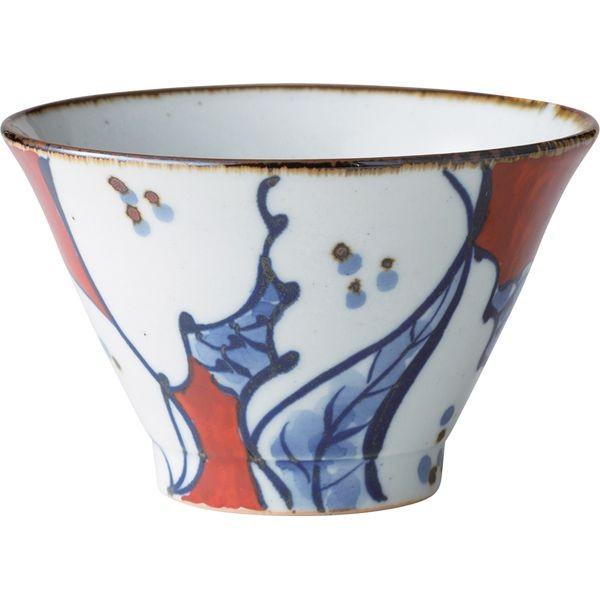 西海陶器 18072 568碗 赤絵ザクロ 波佐見焼 翔芳窯568碗 ご飯茶碗 贈り物 うつわ お茶碗 ギフト 小鉢 柄物 飯碗