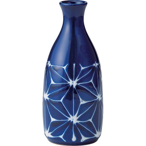 西海陶器 18134 琉璃 徳利 麻の葉 波佐見焼 翔芳窯琉璃 300ml とっくり はさみ焼 日本酒 贈り物 お祝い お酒 酒器