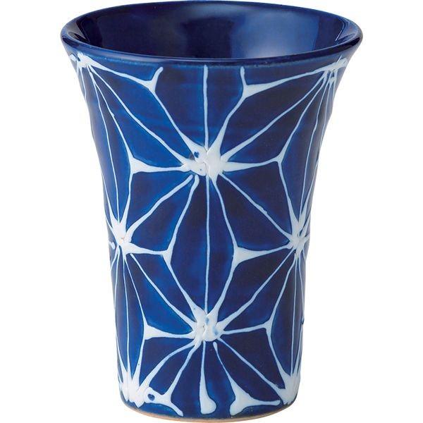 西海陶器 18137 琉璃 アペリティフ 麻の葉 波佐見焼 食前酒 ギフト 酒器 有田焼としても流通 ビールグラス