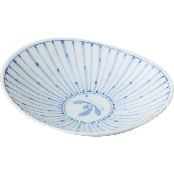 西海陶器 49399 【5個入】 十草蘭 楕円皿 小