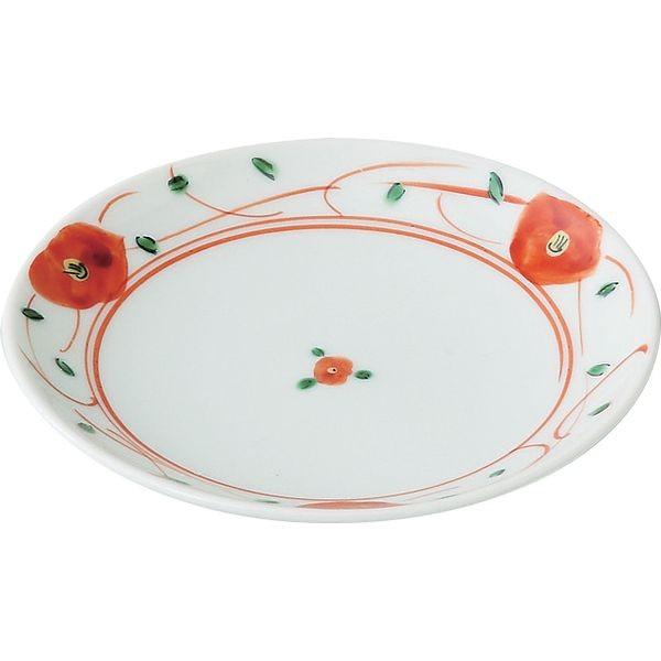 西海陶器 63282 【5個入】 赤絵小花 3．5号皿