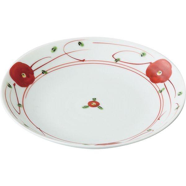 西海陶器 63283 【5個入】 赤絵小花 5号皿