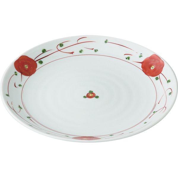 西海陶器 63284 【3個入】 赤絵小花 7号皿