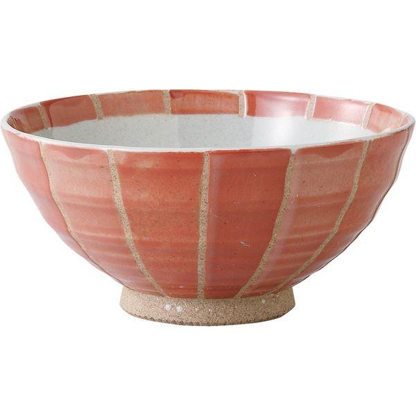 西海陶器 66382 【5個入】 十草 飯碗 赤