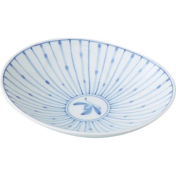 西海陶器 71009 【5個入】 十草蘭 楕円皿 中