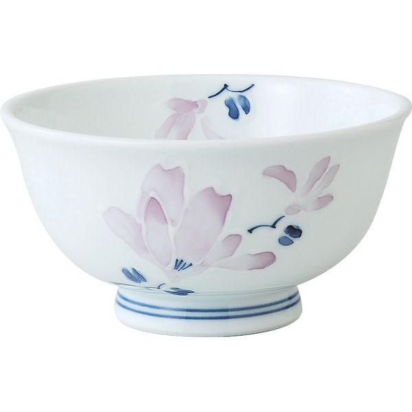 西海陶器 73038 【3個入】 辻が花 軽量飯碗 赤・小