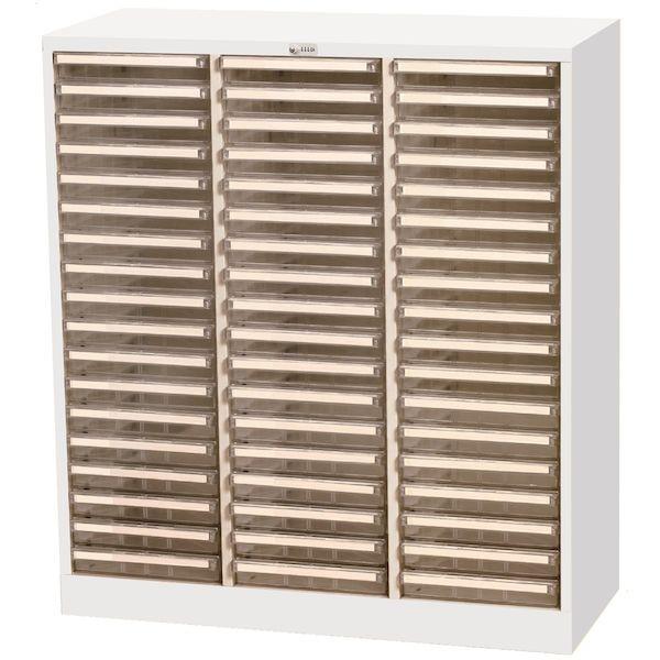 【個人宅配送不可】【個数：1個】宮成製作所 AP-354HD 直送 代引不可 クリアトレーキャビネット（オールロックタイプ） ダイヤル錠 3列 A4 浅型18段 AP354HD