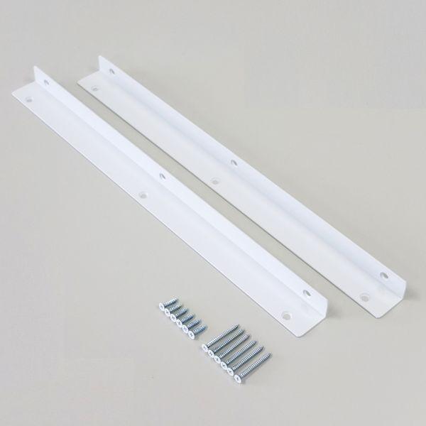 清水 4905637949691 ライン棚受 ホワイト 380mm アルミ製棚受 SH－TL380W