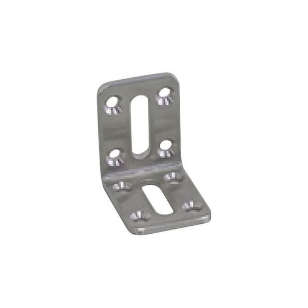 清水 4905637773487 【2個入】 ステンレスワイドアングル 長穴タイプ 40mm