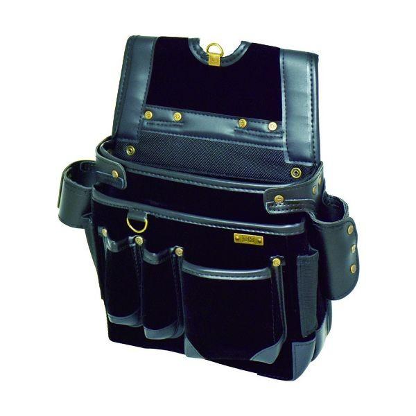 基陽 24206 KH 超気密 釘袋B型 ブラック 超高密度シリーズ ネイルバッグ KIYO 超高密ネイルバックB型