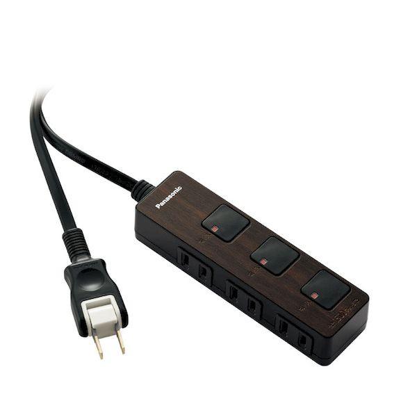 パナソニック電工 Panasonic WHF2323BMDP ザ・タップFプレミアム ダークウッド 電源タップ 2m 3個口