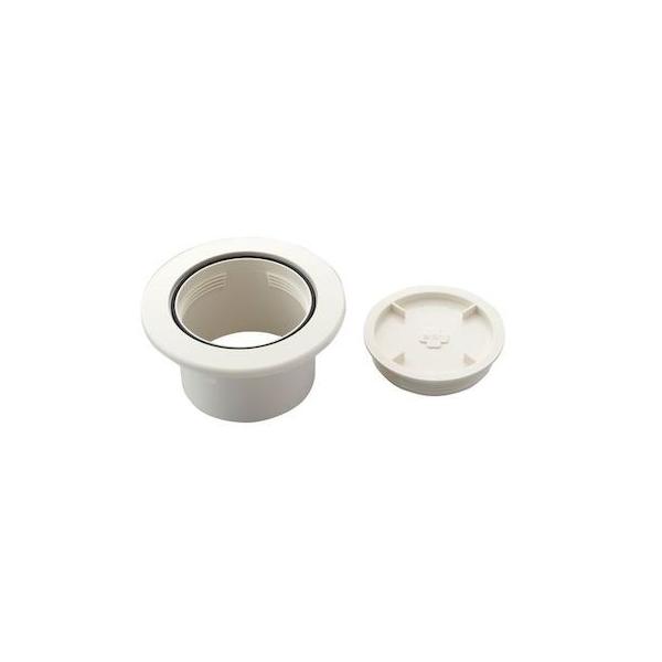 因幡電工 イナバ AC-75-W エアコンキャップ AC75W ホワイト 直径108mm 配管化粧カバー エアコン