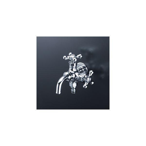 直送 代引不可・他メーカー同梱不可 KVK 4952490276402 ホース接続ニップル二口横水栓【キャンセル不可】